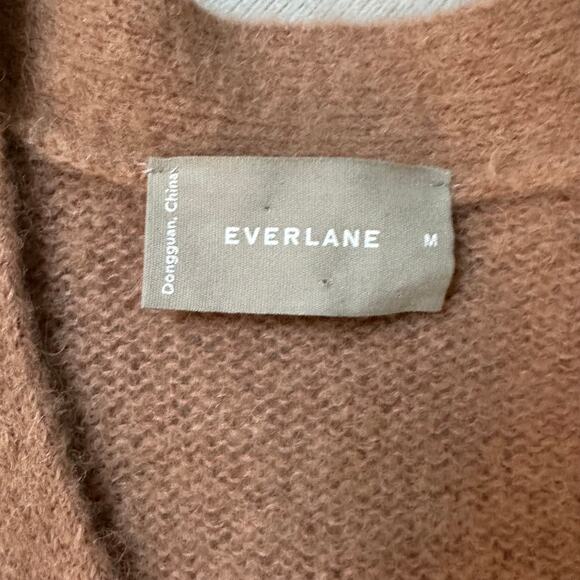 Everlane V-Neck Cropped Fall Cardigan Sweater Medium - Picture 5 of 6